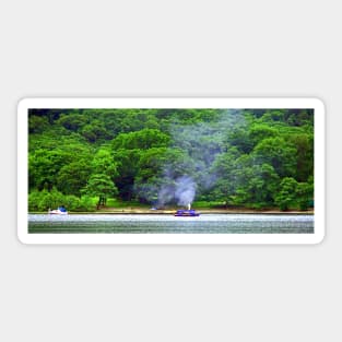 Steamboat on Loch Earn Sticker